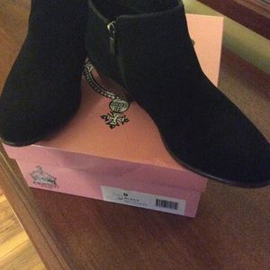 Crown Vintage Black Suede Bootie